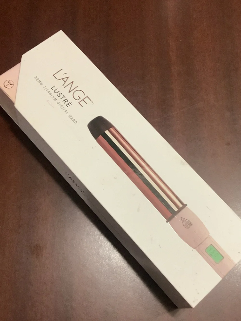 L’ANGE -  32mm titanium digital wand Blush Luxe Hair Styling Iron